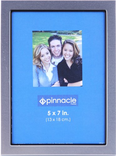 Pinnacle Frames Silver Desk Frame with Black Inner, 5 inch by 7 inch