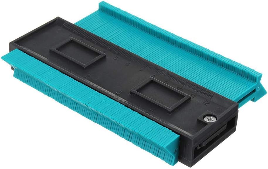 Fan-Ling 4 Inch/120 Mm Plastic Contour Copy Duplicator Circular Frame Profile Gauge Tool,Shape Duplicator Precisely Copy Irregular Shapes Woodworking Shape Tracing Template Measuring Tool