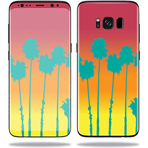 MightySkins Skin for Samsung S8 - Sherbet Palms | Protective, Durable, and Unique Vinyl Decal wrap Cover | Easy to Apply, Remove, and Change Styles | Made in The USA