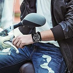 JewelryWe Mens Wrist Watch Hip-hop Gothic Punk 3