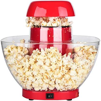 ホームホットエアーポップコーンポッパーメーカー ミニポップコーンメーカーマシン健康的でおいしいスナック 家族