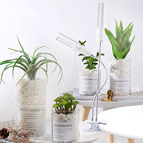 Grow Lights for Indoor Plants - A Plus LED Indoor Plant Lights, Dual Head Full Spectrum Sunlike Grow Light, Double Switch Flower Lamp, with Replaceable E27 Bulb, Professional for Seedling - Thumbnail 7