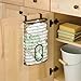 InterDesign Axis Over the Cabinet Kitchen Storage Holder for Plastic and Garbage Bags - Bronze