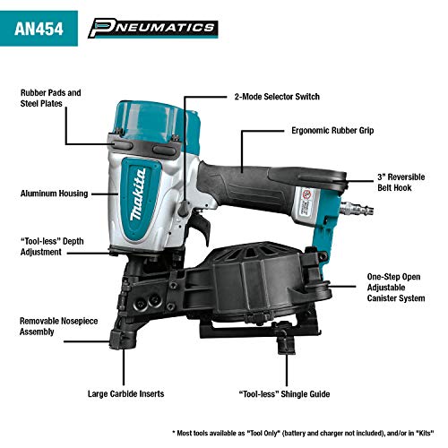Makita AN454 13/4" Coil Roofing Nailer Pricepulse