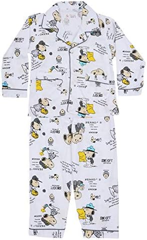 ICABLE Baby Boys and Girls Cotton Cartoon Print Night Shirt and Pyjama Set