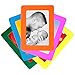 WANGHUI De Dazzle Set of 5 Colorful 4x6 inch Magnetic Refrigerator Photo Picture Frames. Includes Yellow, Orange, Light Blue, Pink, and Green.