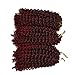 Flyteng marlibob crochet hair 6pieces/pack 8 inch Marlibob Kinky Curly synthetic Hair extensions …