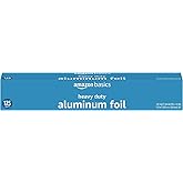 Amazon Basics Heavy Duty Aluminum Foil, 125 Sq Ft (Pack of 1)