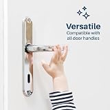 Inaya Child Proof Door Levers Lock 2 Pack Minimalist 3M Adhesive No Drilling view 4