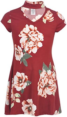 Miss Majesty Big Girls' "Lara" Dress - burgundy, 10-12