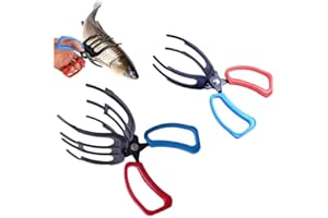 Bysku Upgraded Fish Gripper, 2024 New 2/3 Claw Metal Fishing Pliers Gripper Fish Control Clamp, Multifunctional Three Teeth Fishing Pliers for Most Freshwater Fish Grip Tackle Holder