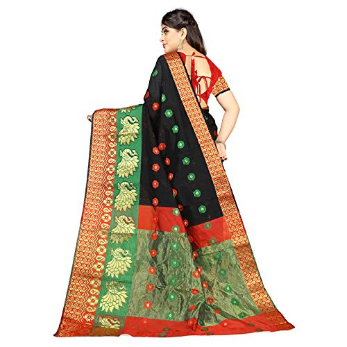 renish enterprise women's cotton silk saree with blouse piece(desgin singel more) purple