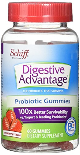 Digestive Advantage Strawberry Daily Probiotic Gummies, 60 count