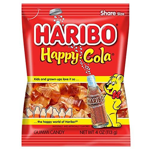 Haribo Gummi Candy, Happy-Cola, 5 ounce (Pack of 12)