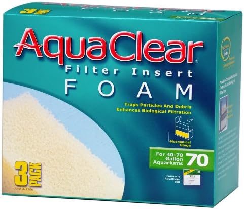 Aquaclear 70-Gallon Foam Inserts, 3-Pack (786714309539)