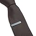 GQ The 3 Pc Tie Bar Set Pinch Clasp 1.1 Inch for Trendy Skinny Ties, Silver, Gold Tone and Black Gift Boxed