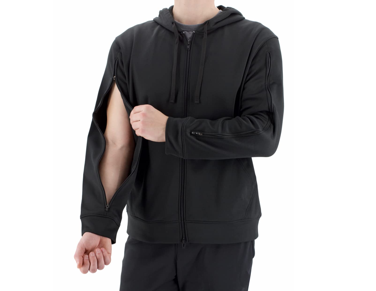 Photo 1 of RENOVA MEDICAL WEAR Dialysis Access Sweatshirt - Men's - Women's - Unisex Sizing (X-Large, Black)