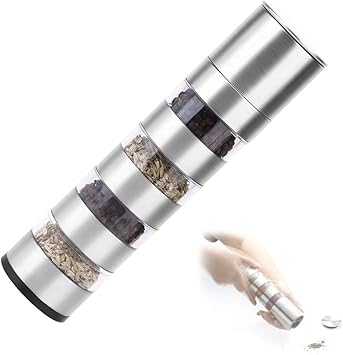 Amazon Campam 4種類のスパイスが持ち運び 挽ける 粗さ調節機能付き ステンレス製 スパイスボトル マルチ ミル 調味料 ボトル ケース 小物入れ ツール スパイス 胡椒 山椒 岩塩 アウトドア クッキング キャンプ 焼肉 ホーム バーベキュー 居酒屋 業務用 海鮮 収納 Amazon Campam 4種類のスパイスが持ち運び 挽ける 粗さ調節機能付き ステンレス製 スパイスボトル マルチ ミル 調味料 ボトル ケース 小物入れ ツール スパイス 胡椒 山椒 岩塩 アウトドア クッキング キャンプ 焼肉 ホーム バーベキュー 居酒屋 業務用 海鮮 収納