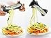 iPerfect Kitchen Envy Spiral Slicer - Best Vegetable Spiralizer, Peeler, Shredder, Zucchini Spaghetti Pasta Maker You'll Ever Use - Makes Veggie Noodles and Cut Vegetables in Minutes