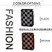 Wallets for Women PU Vegan Leather Rfid Small Wallet Checkered Zip Around Clutch Organizer Multi-purpose Purse 2 Pack Set