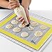 Artestia Premium Silicone Baking Mat, Non Stick Heat Resistant Liners for Cookie Sheets, Quarter Sheet Size, Set of 2 (Lemon Yellow)