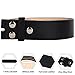 NPET Mens Leather Belt Full Grain Classic Genuine Leather Dress Belt Snap on Strap 1 1/2