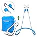 AOPETIO Apple AirPods Case, Silicone Shockproof Skin Cover with Magnetic Strap for Air Pods Accessories(Blue,Strap is 25.2 inches)