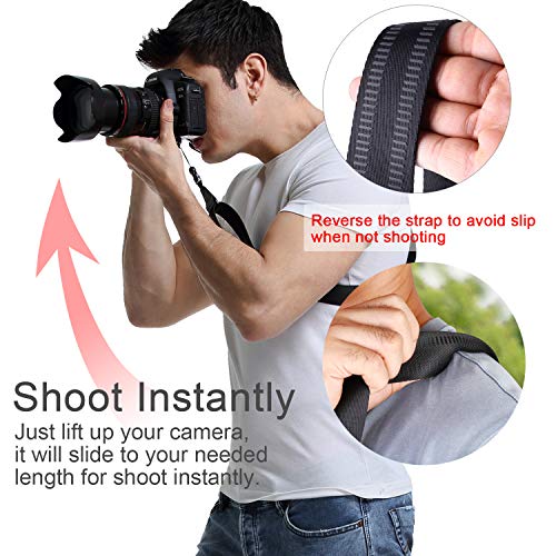 waka Rapid Slide Camera Neck Shoulder Strap with Quick Release