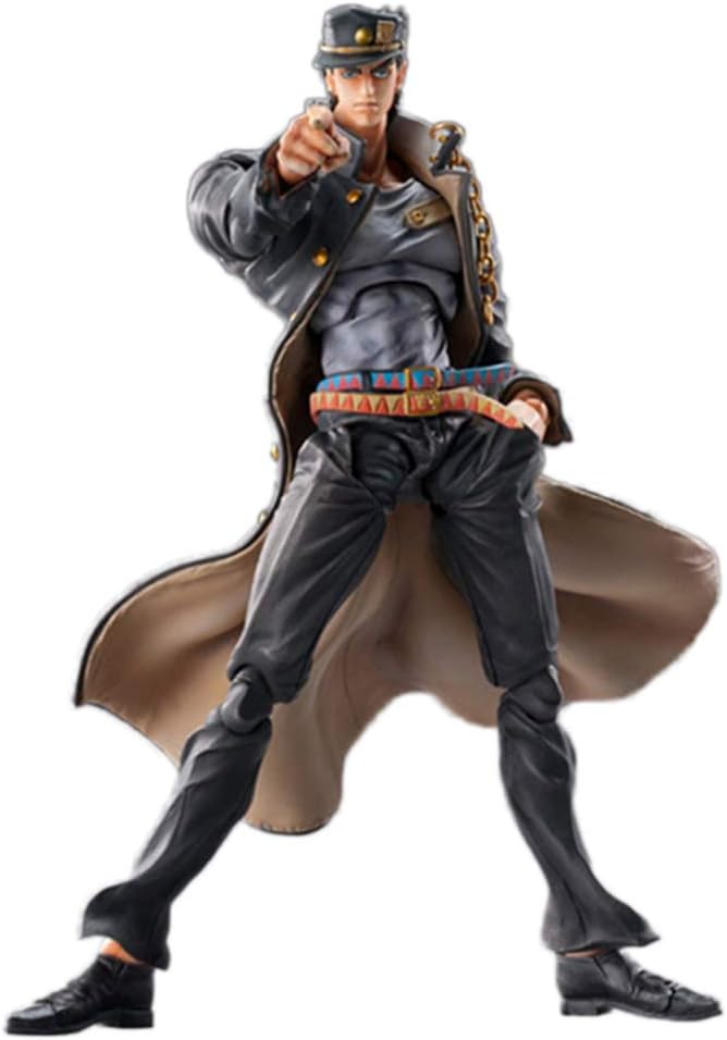 Apehuyuan Anime Figure JoJo's Bizarre Adventure PVC Figure Statue Action Collectible Figure Toys, Gift for Fan Anime(Kujo Jotaro)