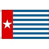 AZ FLAG - Republic Of West Papua Flag - 3x5 Ft - 100D Polyester Free Papua Movement Banner with Two Metal Grommets - Fade Resistant - Vivid Colors - 3' x 5' Feet - 150x90 Cm