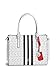 GUESS Factory Women's Honeyville Logo Striped Satchel