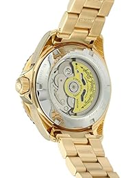Invicta 38 mm de la mujer Grand Diver Automatic Abalone Dial Chapado en oro pulsera de acero inoxidable reloj