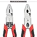 Lineman's Pliers, Big Combination Pliers with Wire Stripper/Crimper/Cutter Function, Heavy Duty Side Cutting High-Leverage Plier, NEWACALOX (MLNEW03A)