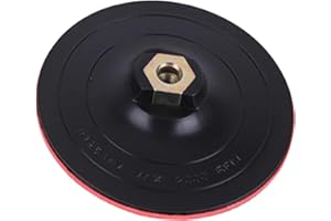 Drilax 5 Inch Hook and Loop Backing Pad | Rigid, Low-Profile Design with Wrench Mounts | 5/8"-11 Thread for Flat Surface Grinding, Sanding & Polishing | Fits Dewalt & Other Tools