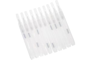 10Pcs Multipurpose Empty Acrylic Paint Marker Soft Brush Tip Clear Pen Rod for Artists Beginner Painting Sketching Craft Mark