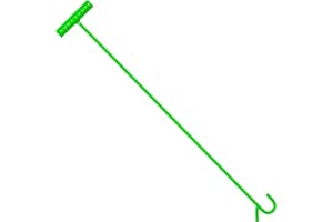 AUTOSwpozo 5th Wheel Pin Puller, 32" Solid Steel Chrome Plated 5th Wheel Puller Hook, Heavy Duty 5th Wheel Puller w/Hook, 1 Pack (Green)