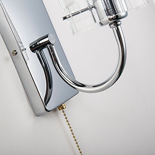 Modern Sconce Wall Lights Fixtures Lighting E27 Wall Mounted Bedside Lamps 110V Glass Sconces Led Wall Lamp Home Decor Lights JiFengCheng HGSS-002-1