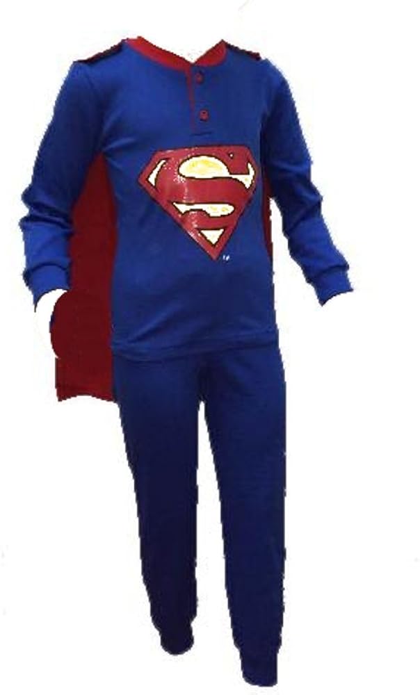Pijama infantil Superman con capa oficial de DC Comics *23040