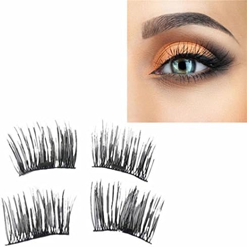 USET New 2-50Pcs Reusable Magnet Sheet For 3D Magnetic False Eyelashes Extension Handmade (Black-1)
