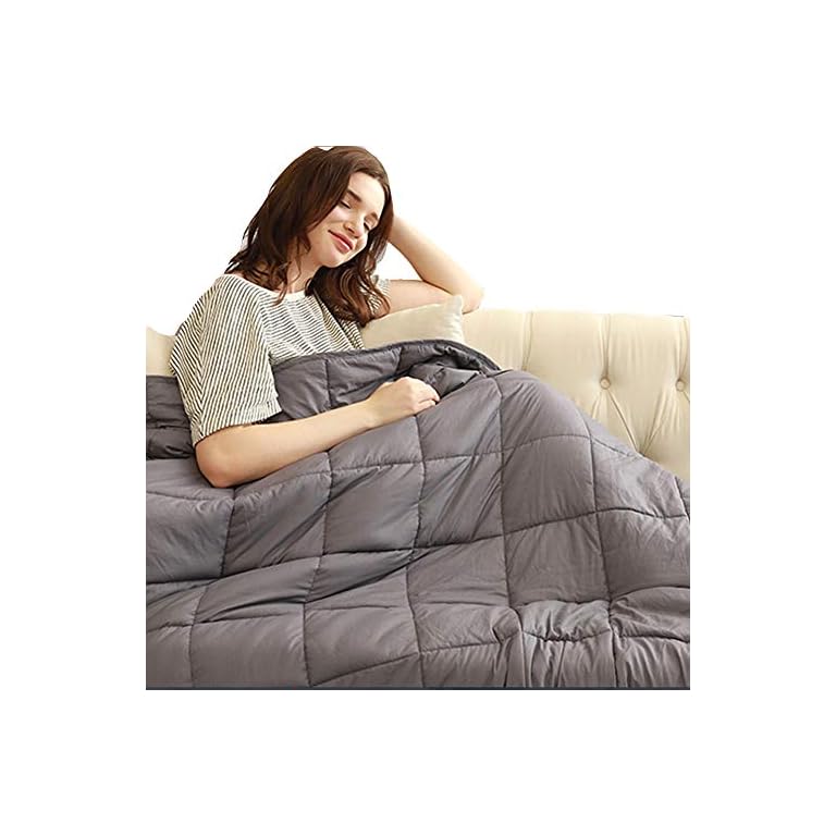 TEERFU Weighted Blanket for Adult/Teenager Weighted Therapy Anxiety