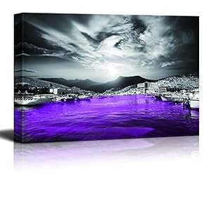 Black and White Scenery Pictures Home Wall for...