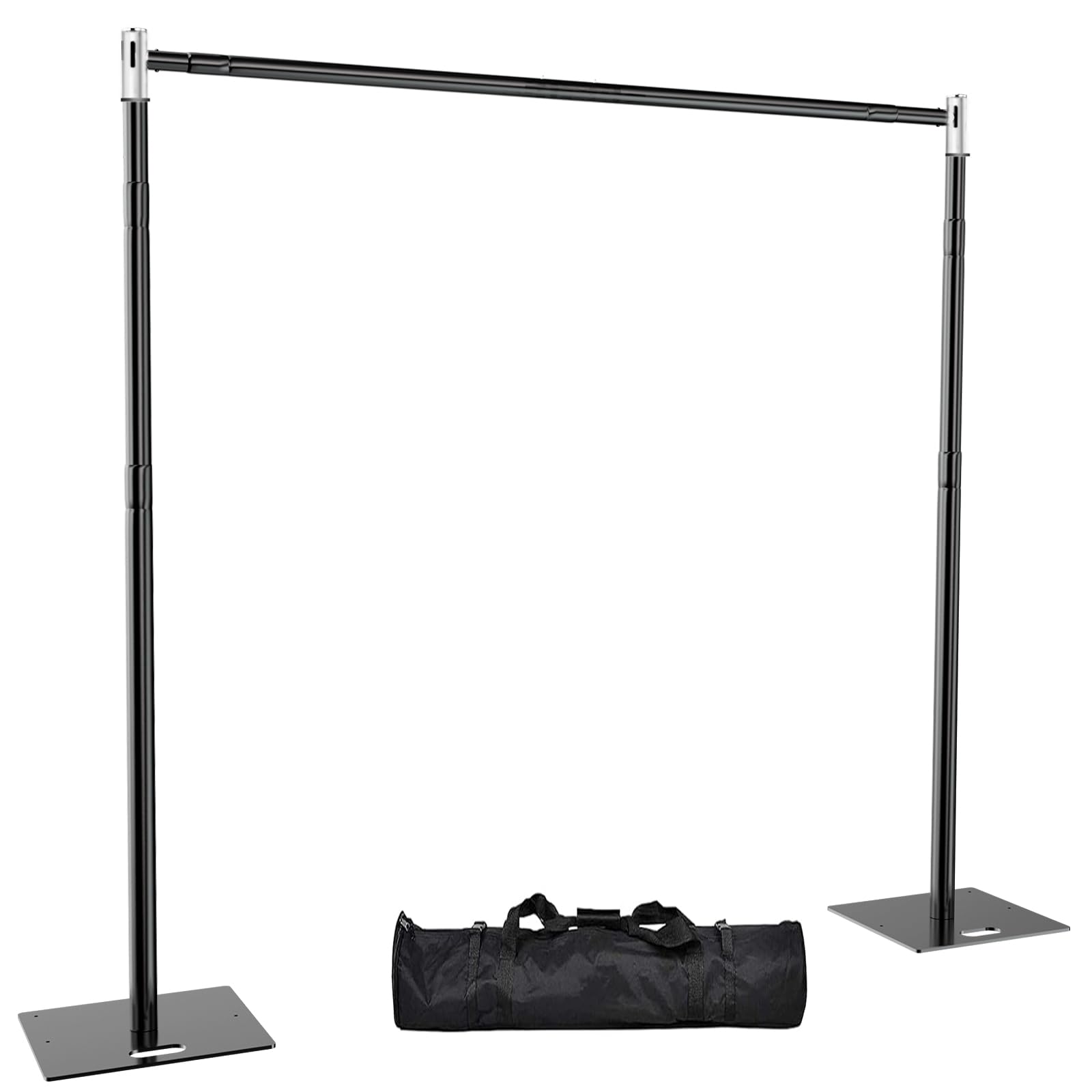 Photo 1 of (missing pieces) Tocretoare  and Drape Backdrop Stand 8FT x 10FT, Heavy Duty Adjustable Background Stand with Metal Base