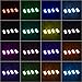 TACHICO RGB LED Rock Lights with APP/Double Remote Control,60 LEDs Multicolor Neon Underglow IP68 Flashing Music Timing Mode Light Kits for Jeep Off Road Truck ATV Motorcycle, DC 12V （4 Pods）