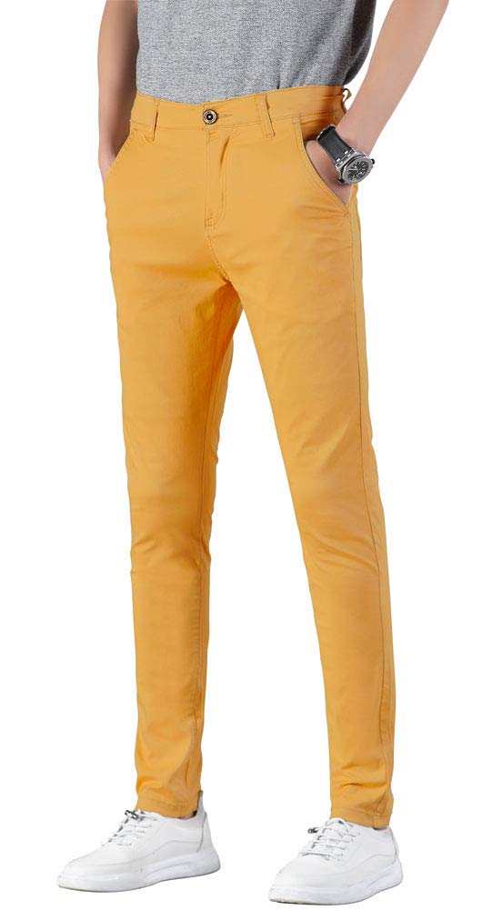 yellow chino pants