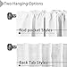 H.VERSAILTEX White Curtains Panels Thermal Insulated Window Drapes for Window 52 x 84 inch, Back Tab/Rod Pocket - Set of 2 Panels
