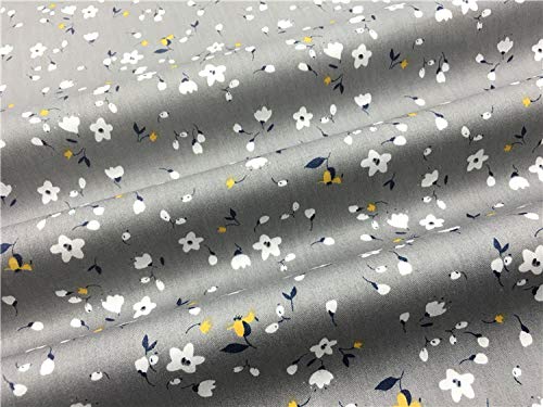 Gyulin 100% Cotton 300 Thread Count Envelope Style V Shaped/Tri/Boomerang Standard Pillow Case Cushion Cover Only Cover No Insert (White Floral & Dark Gray/Grey)