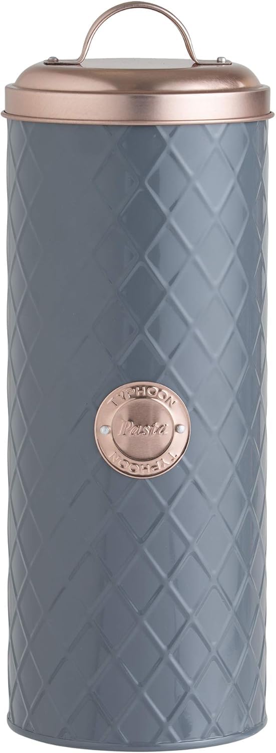 Typhoon Henrik Grey And Copper Coated Steel Pasta Storage Canister, 110 x 270 cm