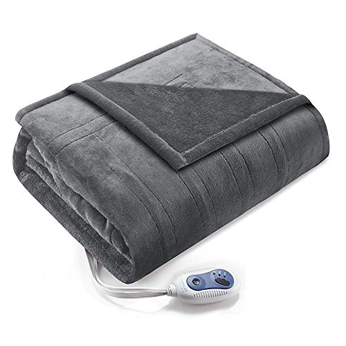 Comfort Spaces Luxury Microplush Electric Wrap Blanket Super Soft and