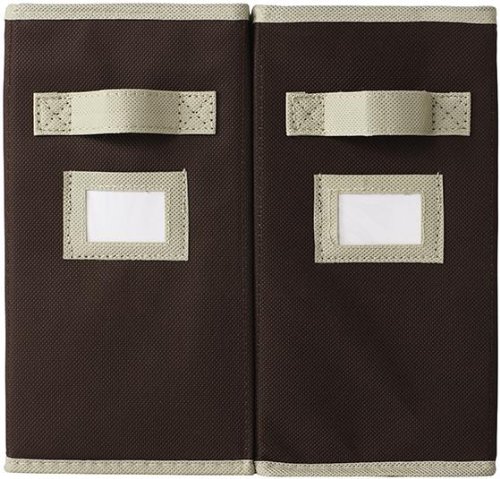 Martha Stewart Living Half Width Fabric Drawers 2 Pack Burl