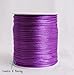 Purple 2mm x 100 yards Rattail Satin Nylon Trim Cord Chinese Knot